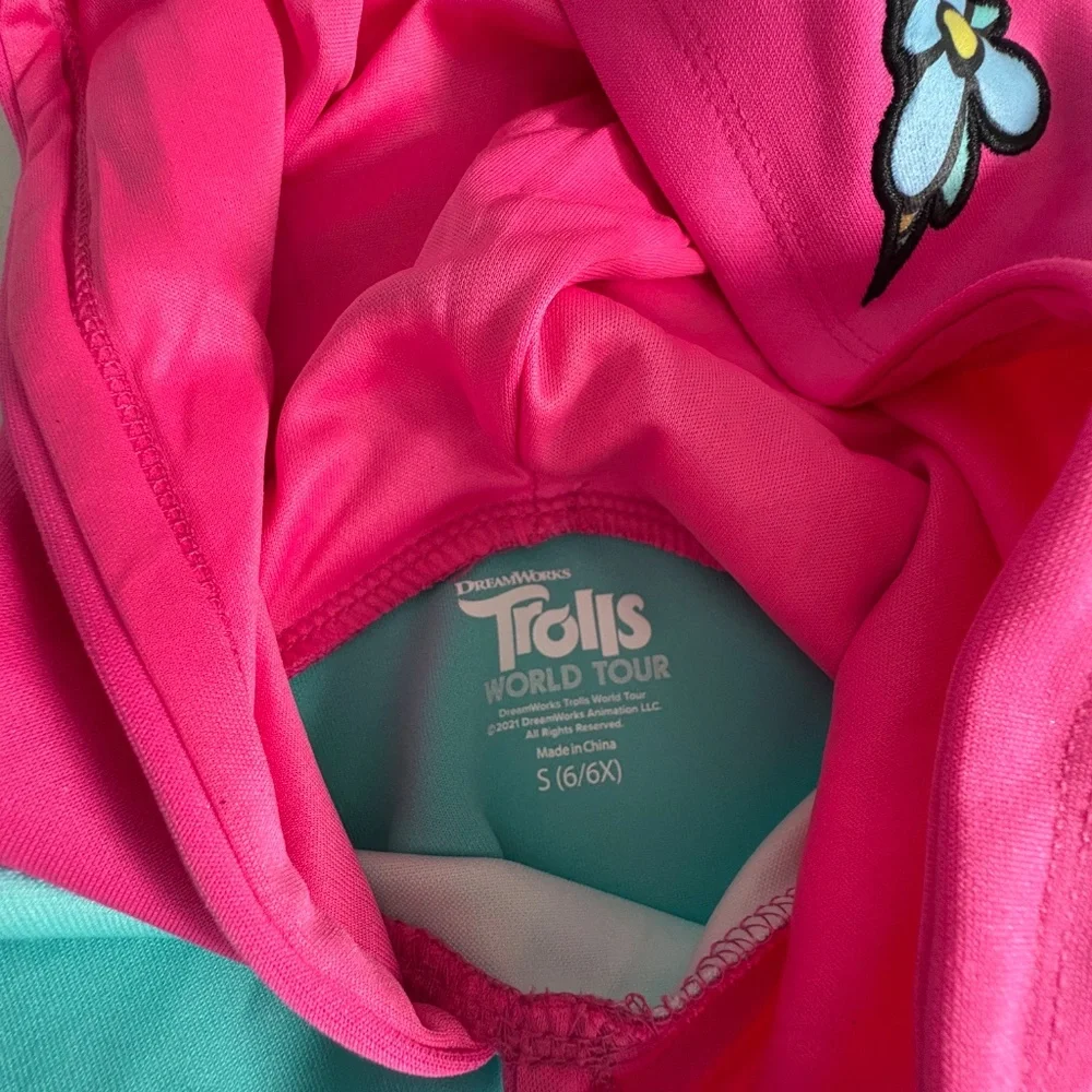 Dream Works Trolls World Tour Costume Dress - Size 6/6X - NEW‎ With Tags.